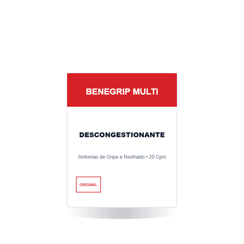 Benegrip Multi Descongestionante 20 Compr...